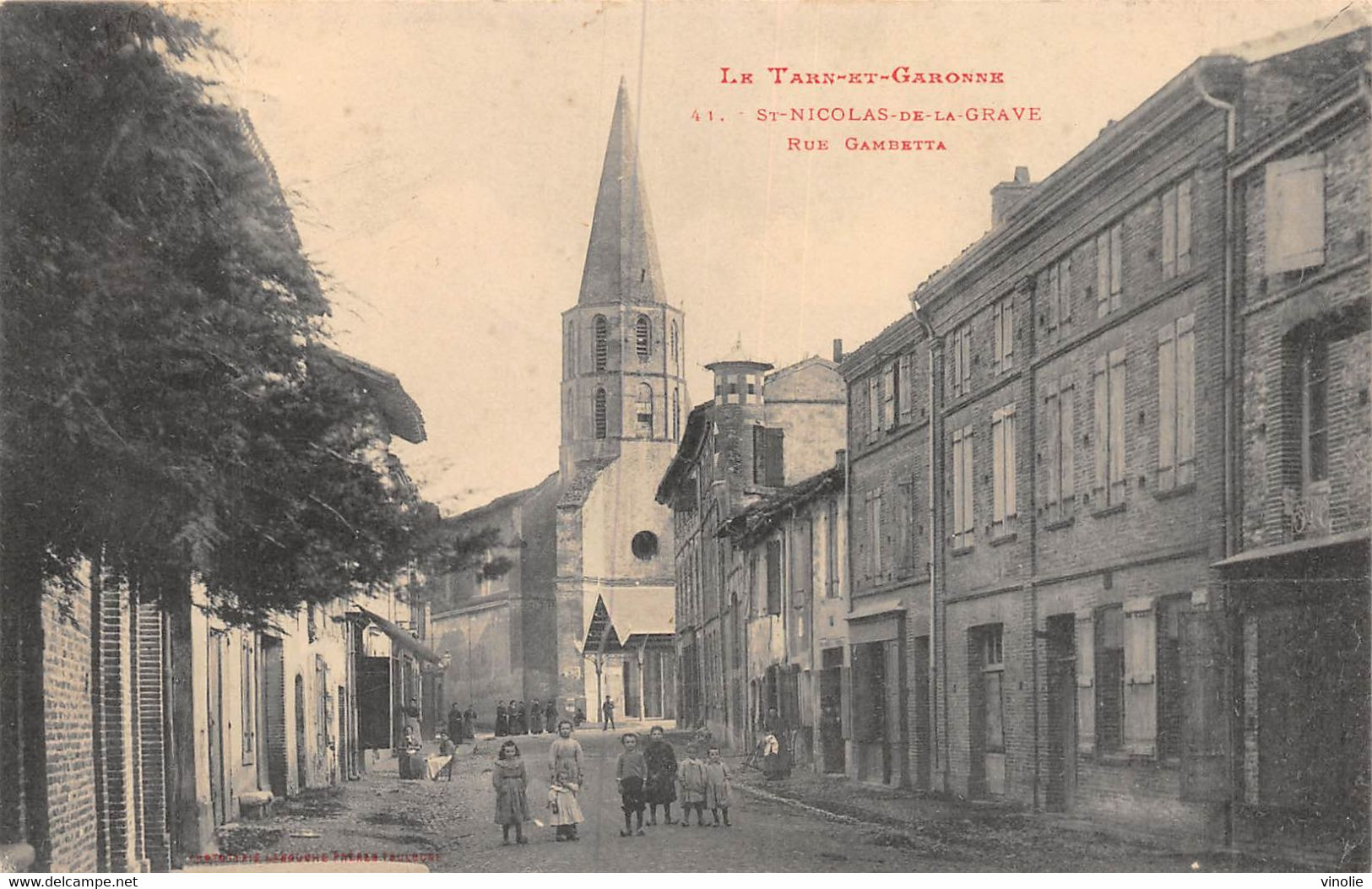 21-7853 : SAINT-NICOLAS-DE-LA-GRAVE.  RUE GAMBETTA - Saint Nicolas De La Grave