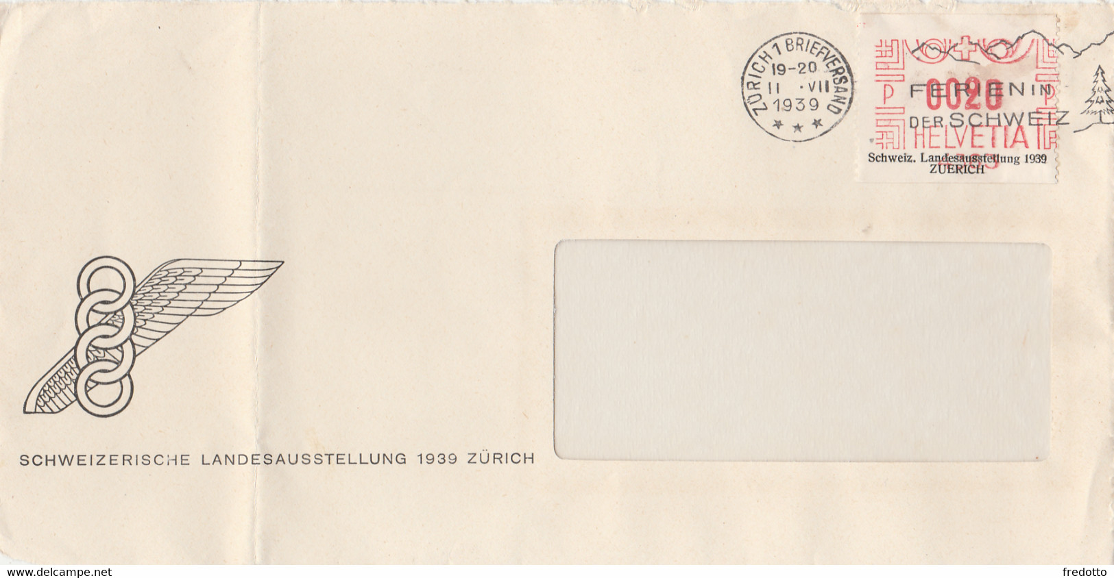 Schweiz - Zürich - Beleg Mit Werbung-Firmen-Frankiermaschinen-Stempel, Gelaufen 1939 - Affranchissements Mécaniques