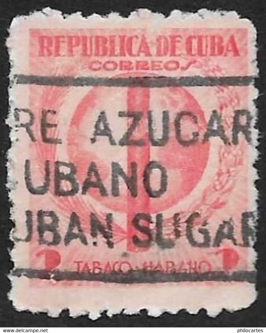 CUBA  1939 -   YT  258 - Cigare - Tabac   - Oblitéré - Gebruikt