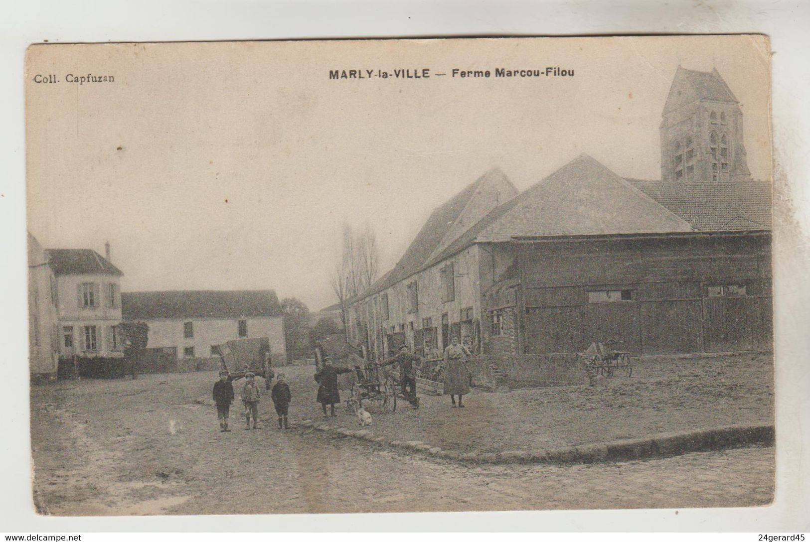 CPA MARLY LA VILLE (Val D'Oise) - Ferme Marcou Filou - Marly La Ville