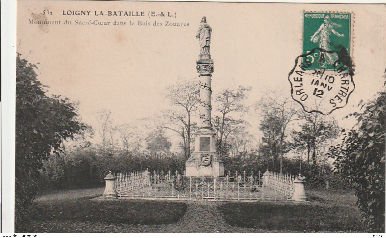 *** 28  ***   LOIGNY La BATAILLE Monument Du Sacré Coeur  TTB - Loigny