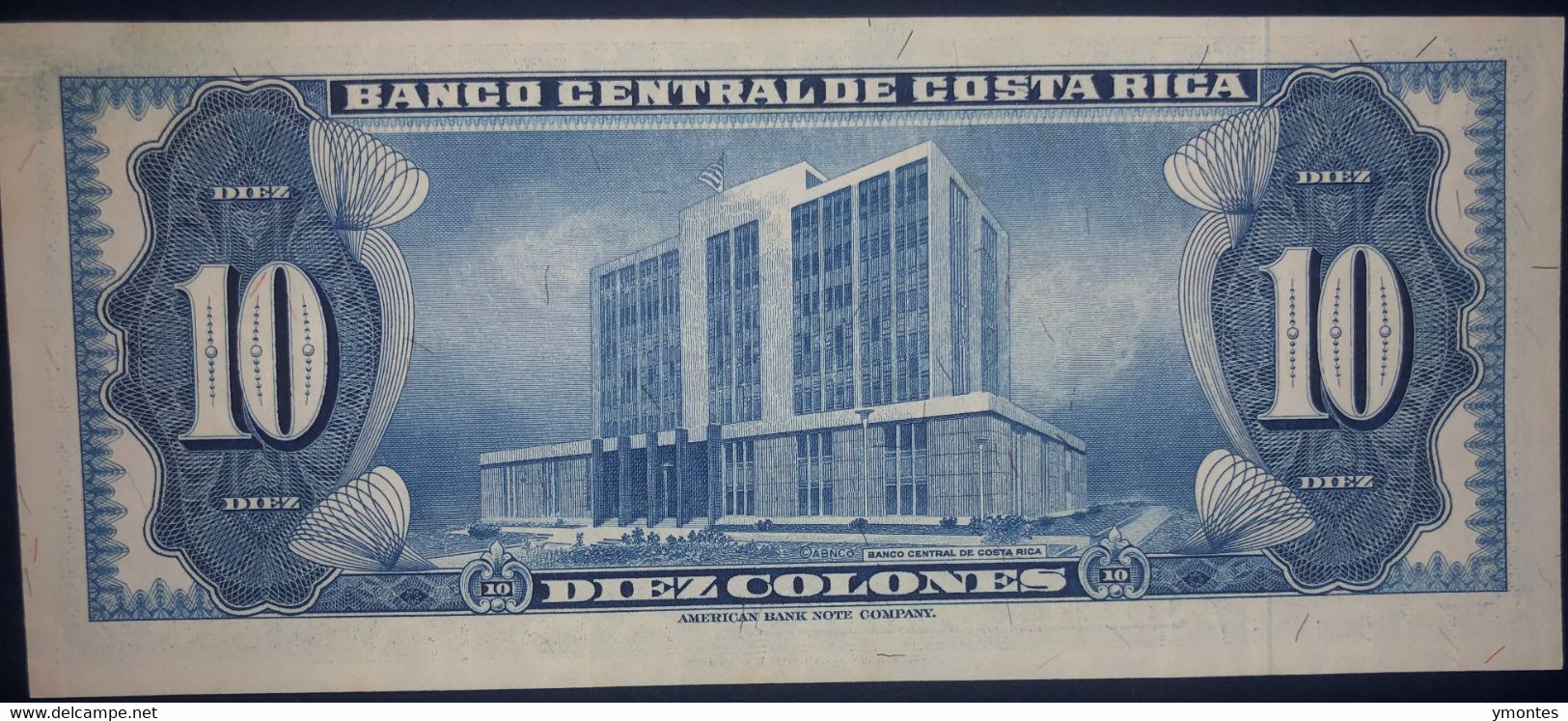 UNC Costa Rica Banknote 10 Colones  P230b ( 06/30/1970) - Costa Rica