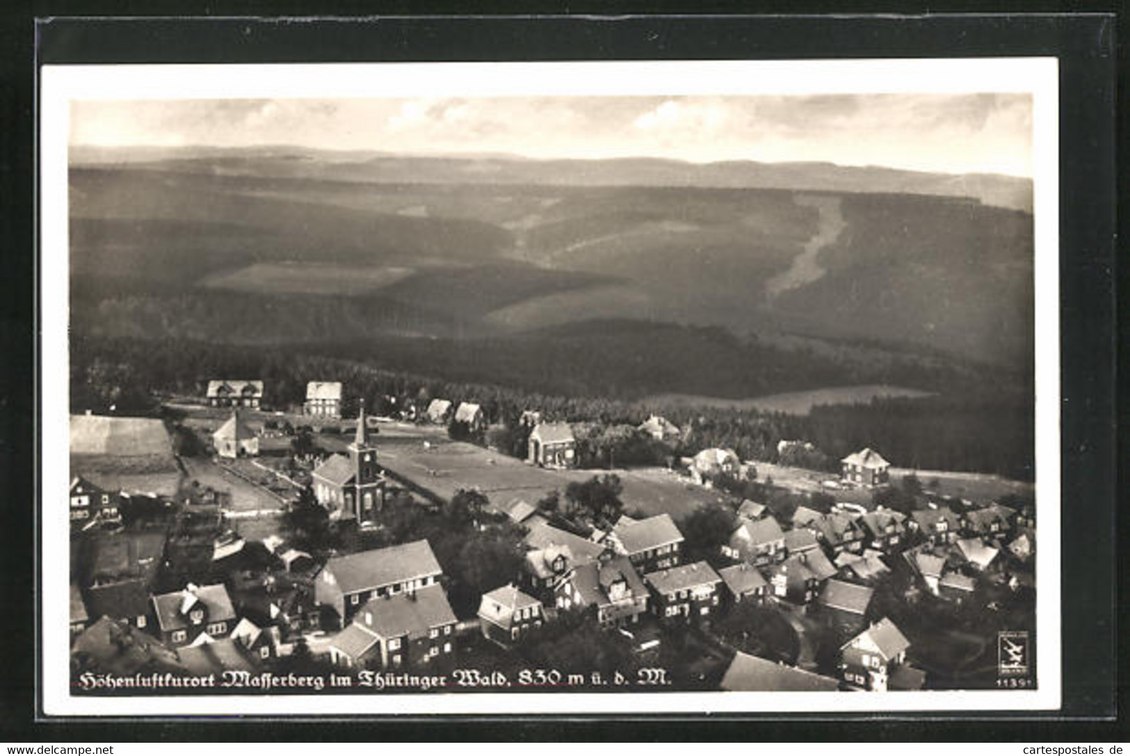 AK Masserberg In Thür., Gesamtansicht Vom Flugzeug Aus - Masserberg