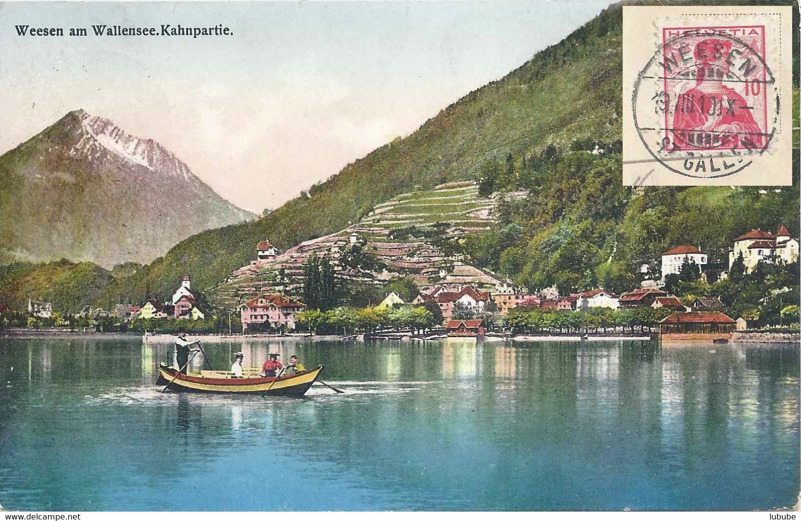 Weesen Am Wallensee - Kahnpartie         1910 - Weesen