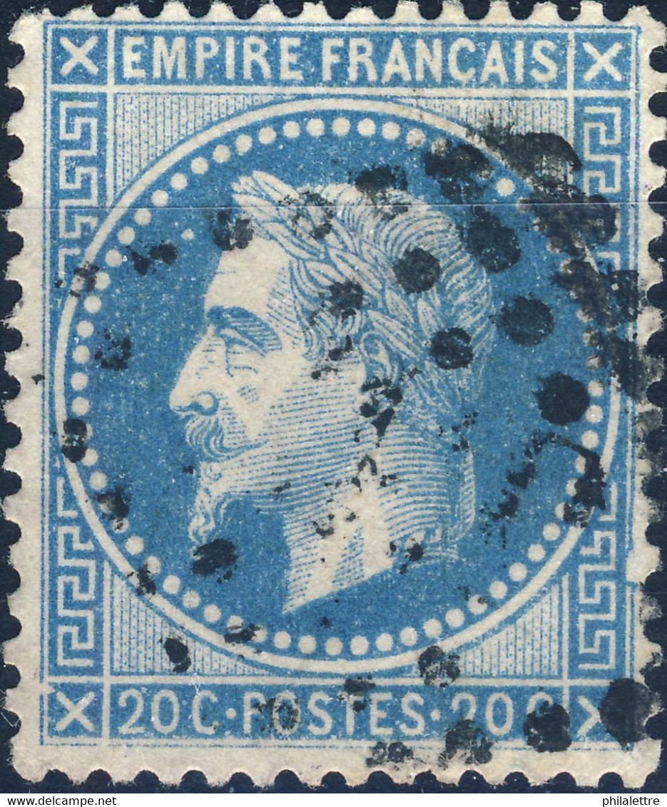 France - Yv.29B 20c Empire Lauré T.2 Position 080B2 (7è état) - Obl. GC - TB - 1863-1870 Napoleon III With Laurels