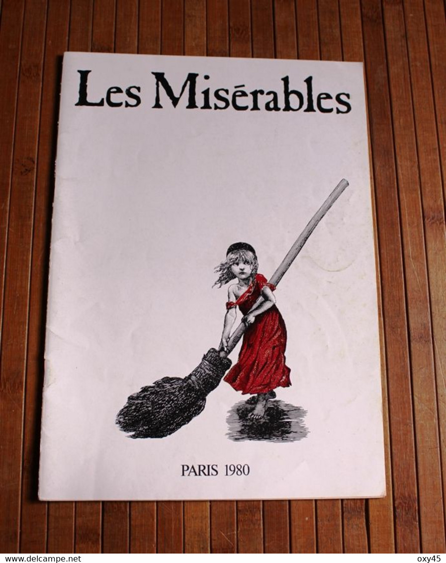 Programme De Spectable Les Misérables Paris 1980 - Affiches & Posters