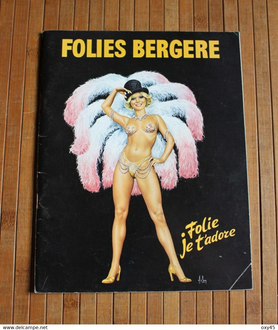 Programme De Spectacle Folies Bergère Folie Je T'adore Danseuse - Posters
