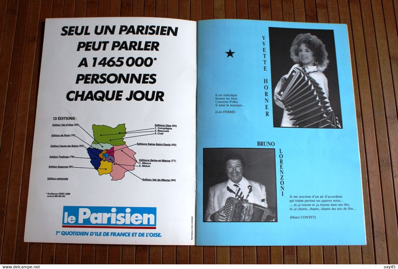 Programme De Spectable 7e Festival National De L'accordéon 1990 - Plakate & Poster