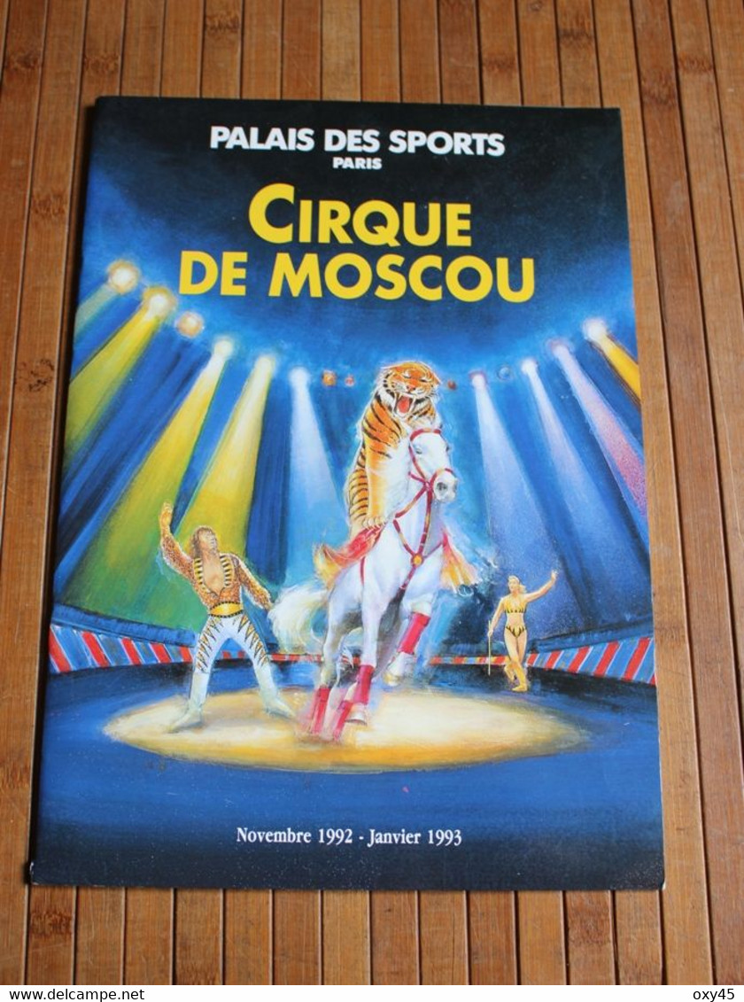 Programme De Spectacle Cirque De Moscou 1992-1993 - Affiches & Posters
