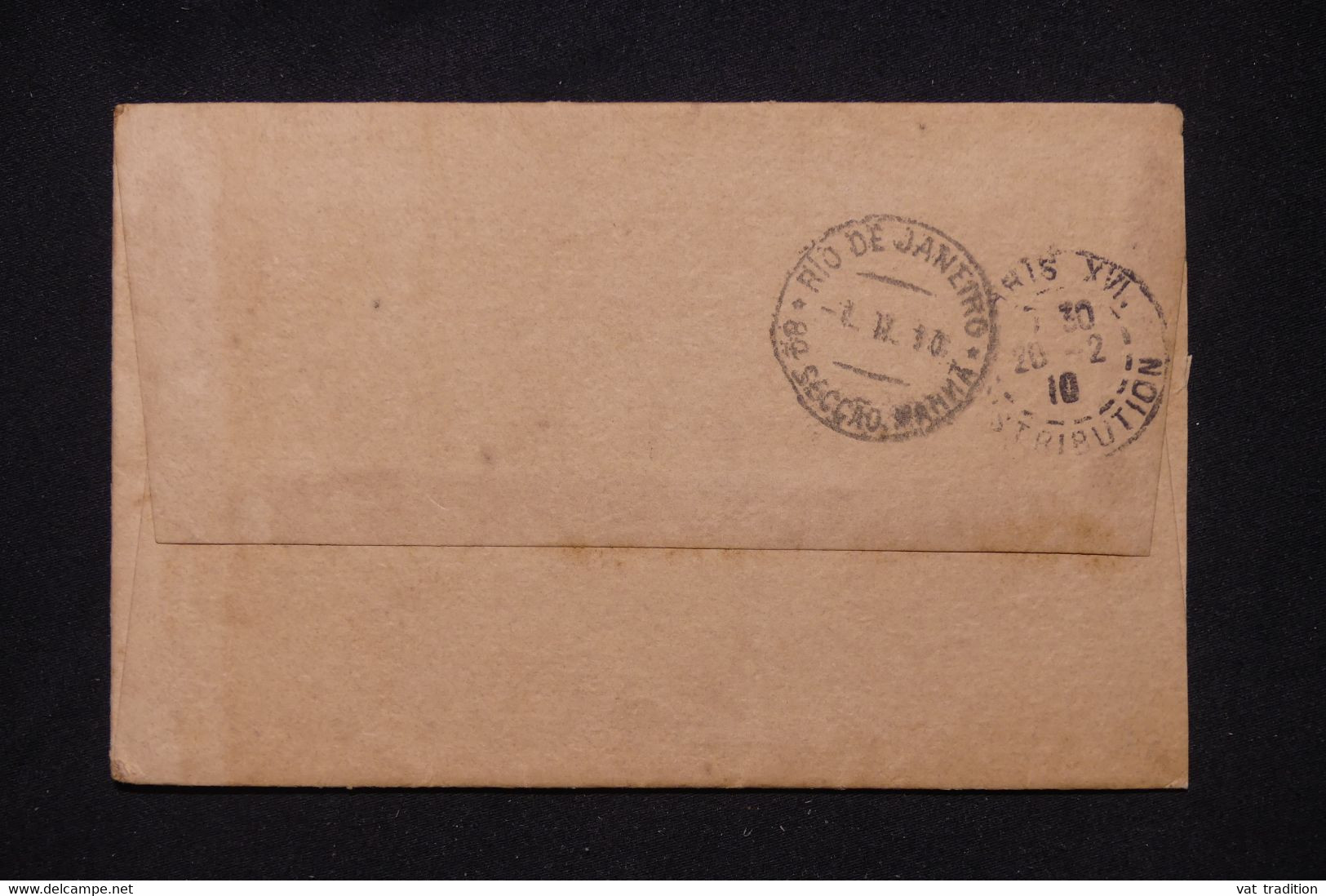 BRÉSIL - Enveloppe Pour La France En 1910 - L 101421 - Storia Postale