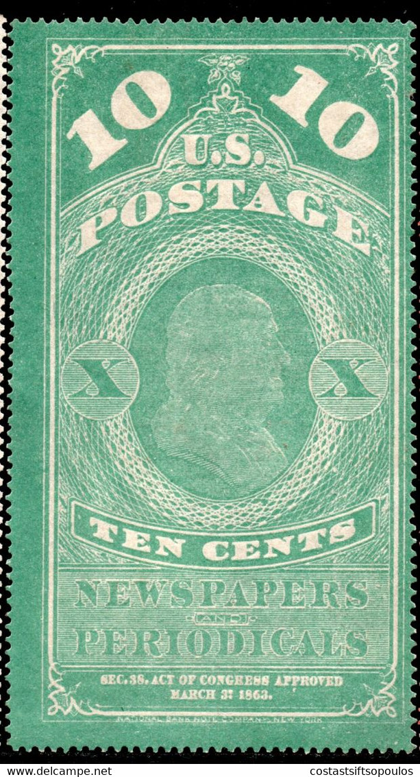 234.UNITED STATES.1865-1875 NEWSPAPER.5,10,25 C.(*)POSSIBLY PRIVATE REPRINTS,FAKES,SOLD AS IS. - Periódicos & Gacetas