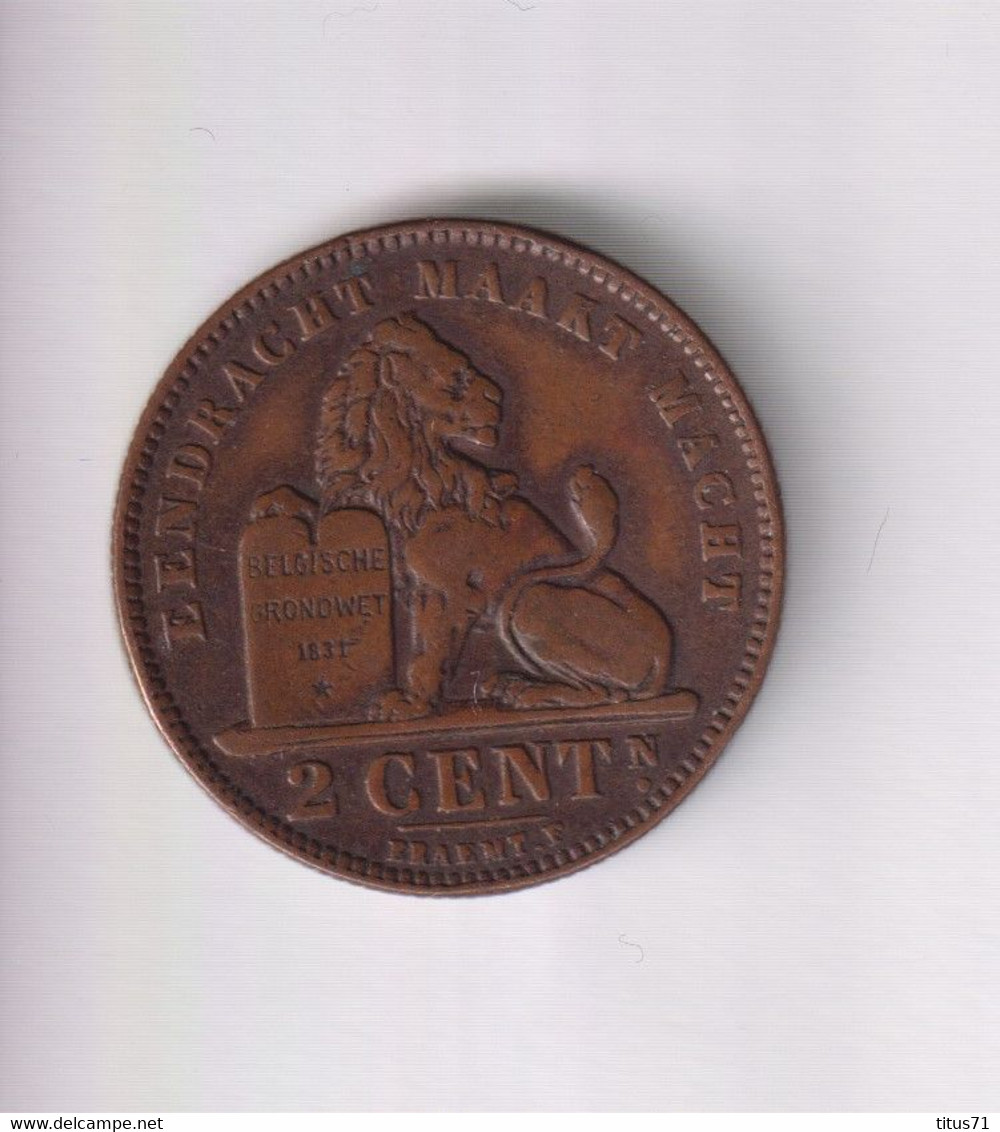 2 Centimes Belgique / Belgium 1911 Koning Der Belgen" TB+ - 2 Cents