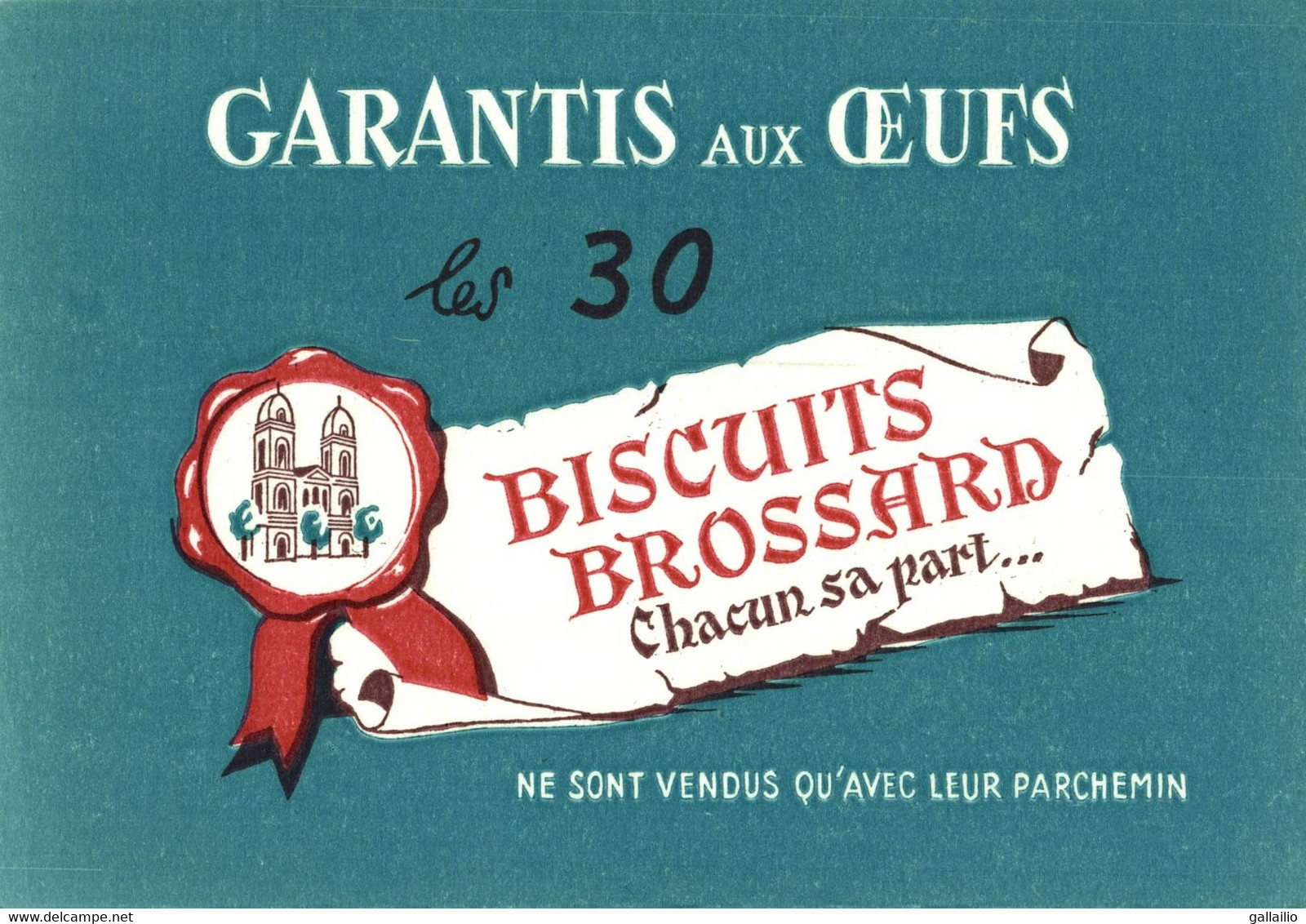 BUVARD BISCUITS BROSSARD - Alimentaire