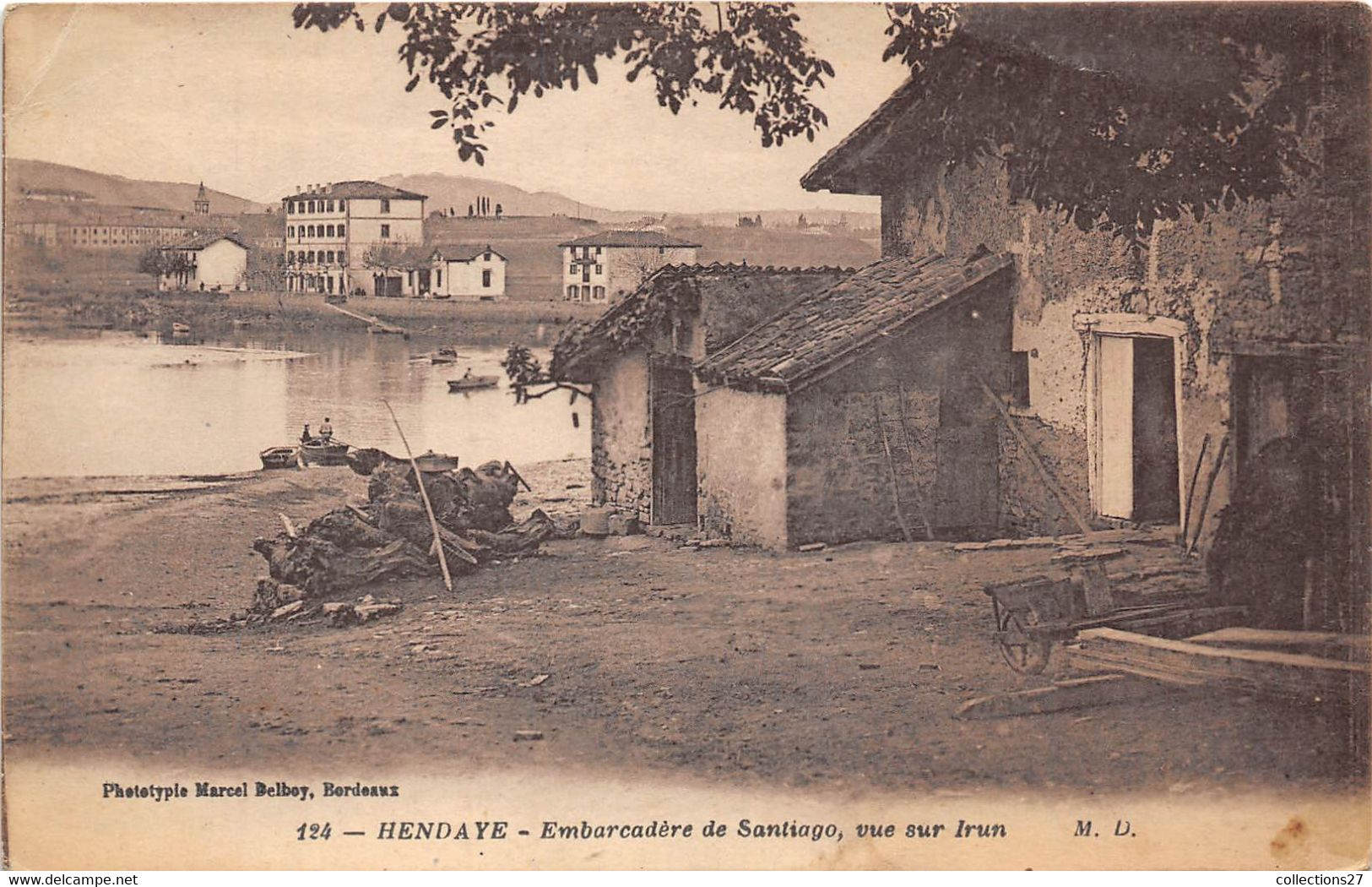 64-HENDAYE- AMBARCADERE DE SANTIAGO VUE SUR IRUN - Hendaye
