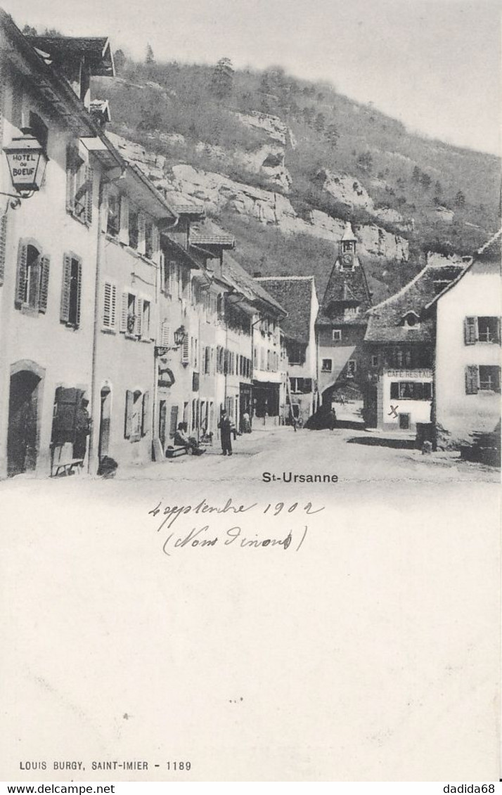 CPA - SAINTE-URSANNE - JURA (SUISSE) - N° 4 - Saint-Ursanne