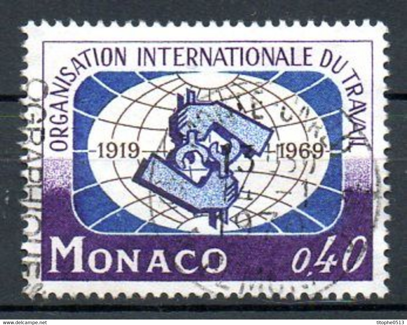 MONACO. N°806 Oblitéré De 1969. OIT. - OIT