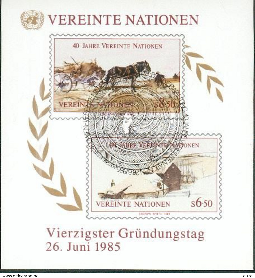 Nation Unies ( Vienne ) - 1985 - Y&T BF N°2  (o) TB. - Andere & Zonder Classificatie