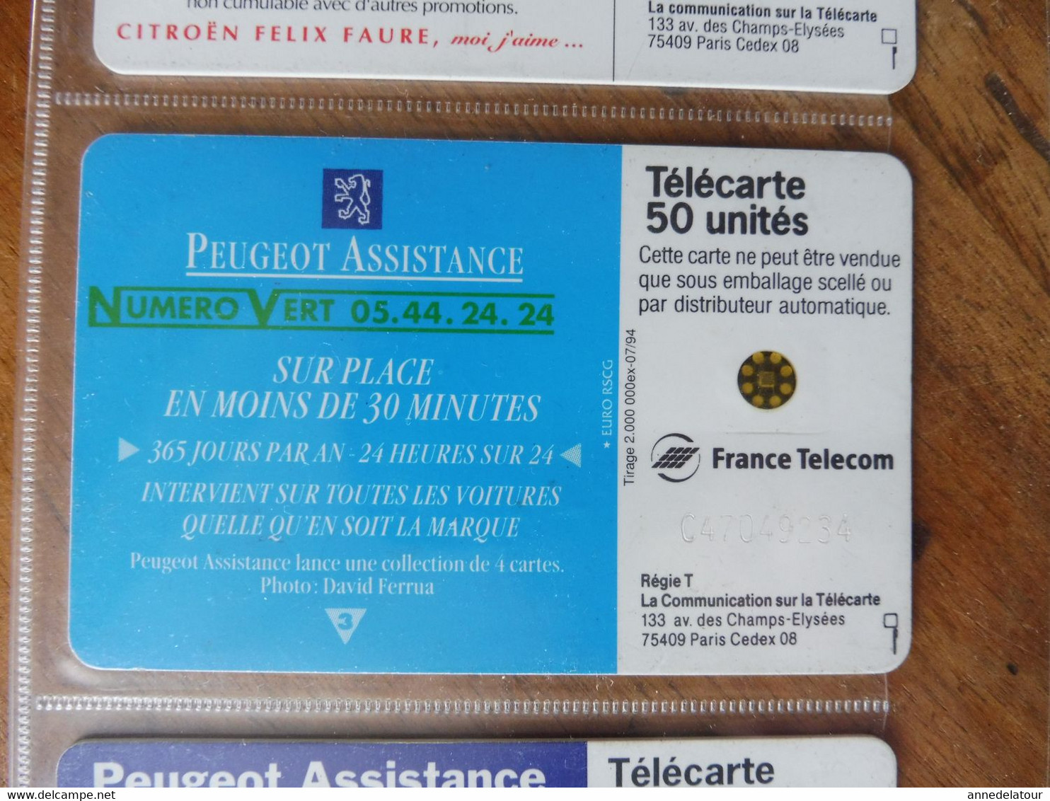 10 télécartes (sur l'automobile) FRANCE TELECOM  Fiesta, Ford Ka, Peugeot, Ford, Peugeot Assistance, Renault, Citroën..