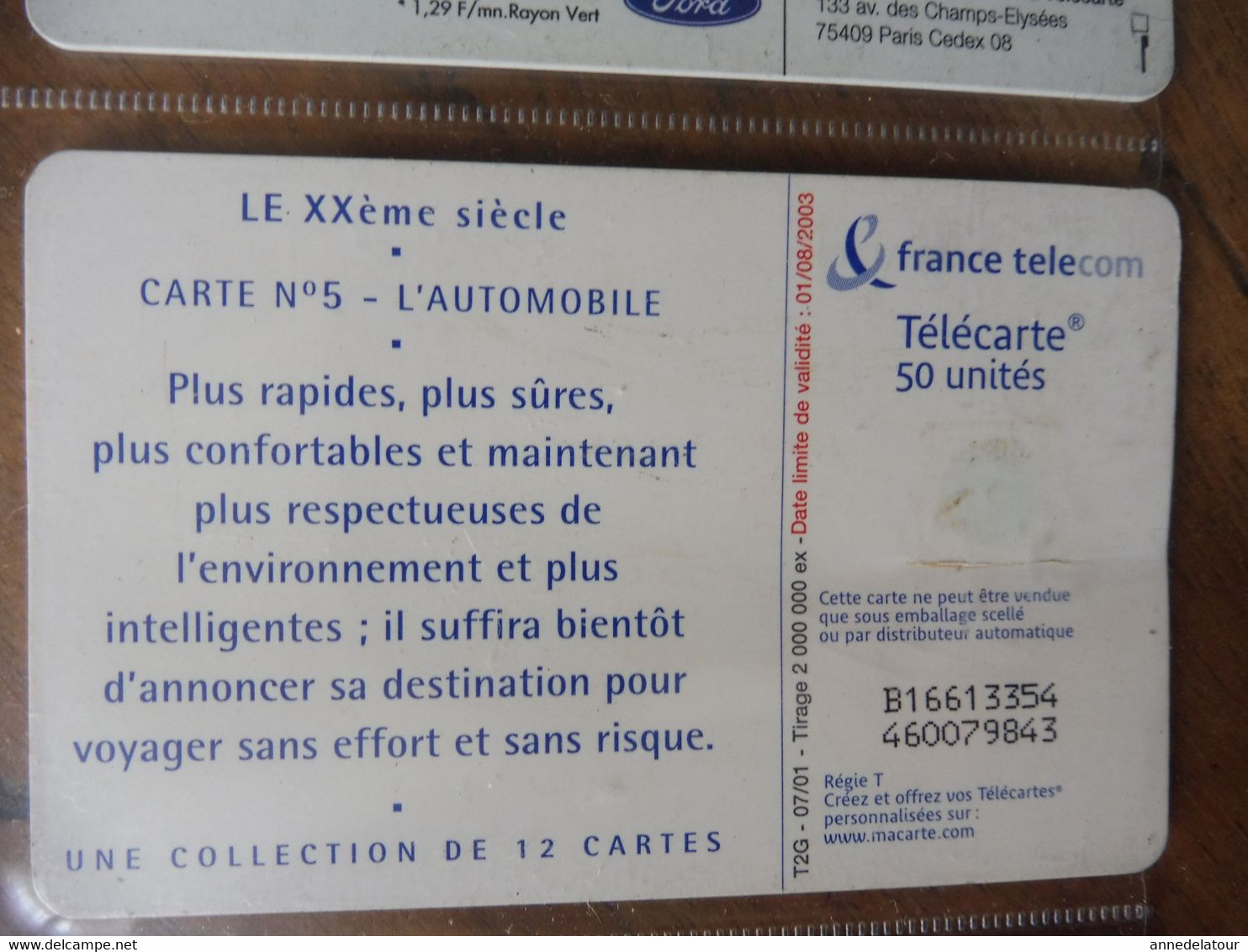 10 télécartes (sur l'automobile) FRANCE TELECOM  Fiesta, Ford Ka, Peugeot, Ford, Peugeot Assistance, Renault, Citroën..