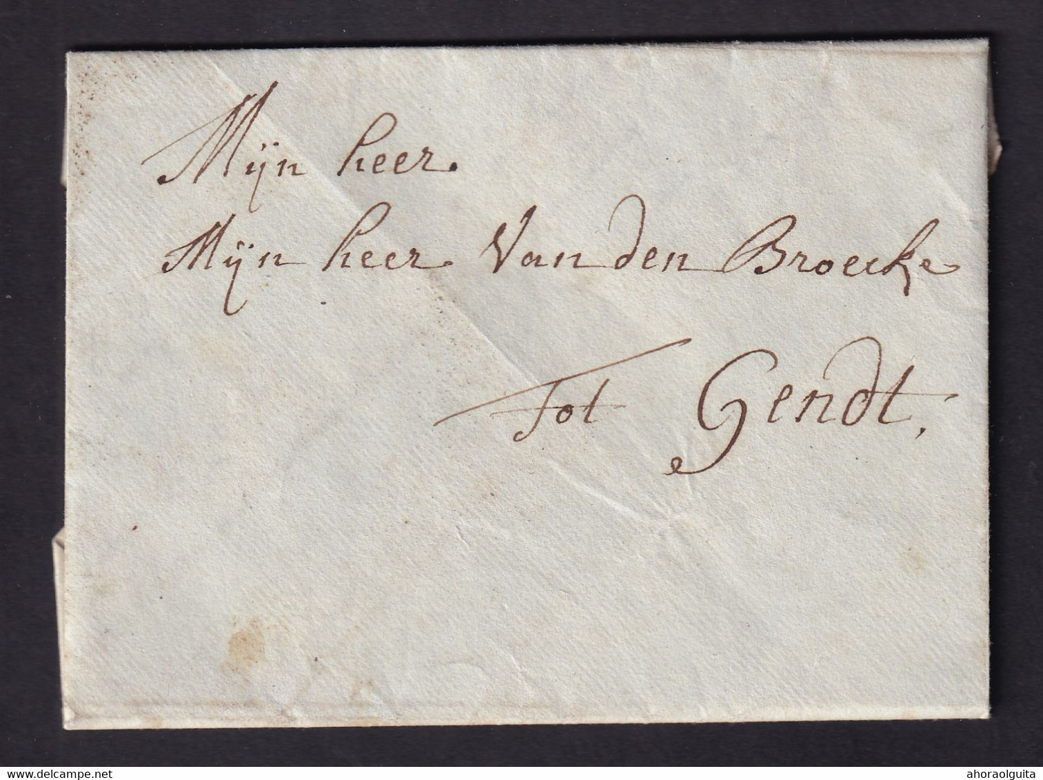 DDZ 825 - Lettre Précurseur 1770 - MAERCKE (MARKE) Vers GENDT - Signée Pepersack , Pastoor In Maercke - 1714-1794 (Paises Bajos Austriacos)