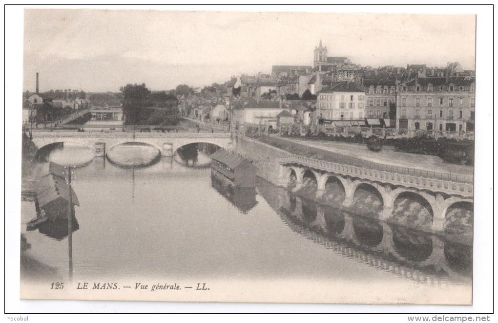 CP, 72, LE MANS, Vue Générale, Vierge - Le Mans