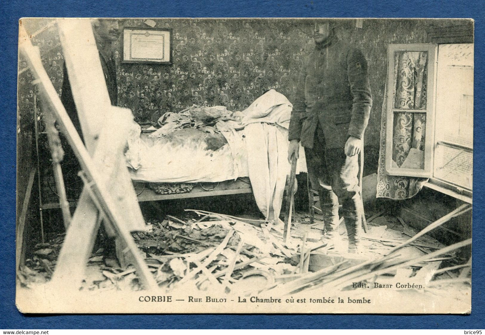 ⭐ France - Carte Postale - Corbie - Rue Bulot - La Chambre Ou Est Tombée La Bombe ⭐ - Corbie