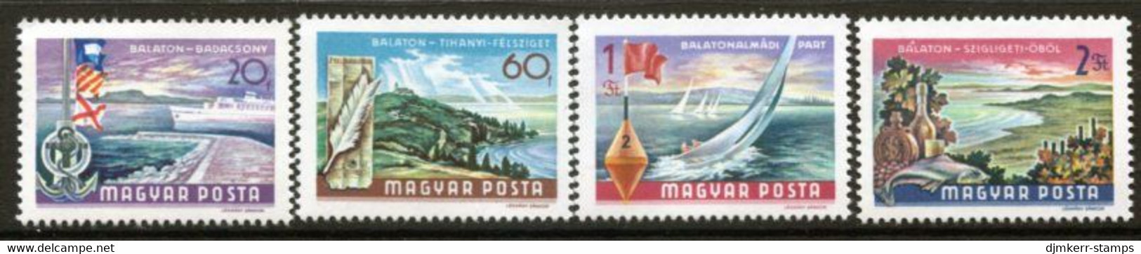 HUNGARY 1968 Lake Balaton, MNH / **.  Michel 2417-20 - Unused Stamps