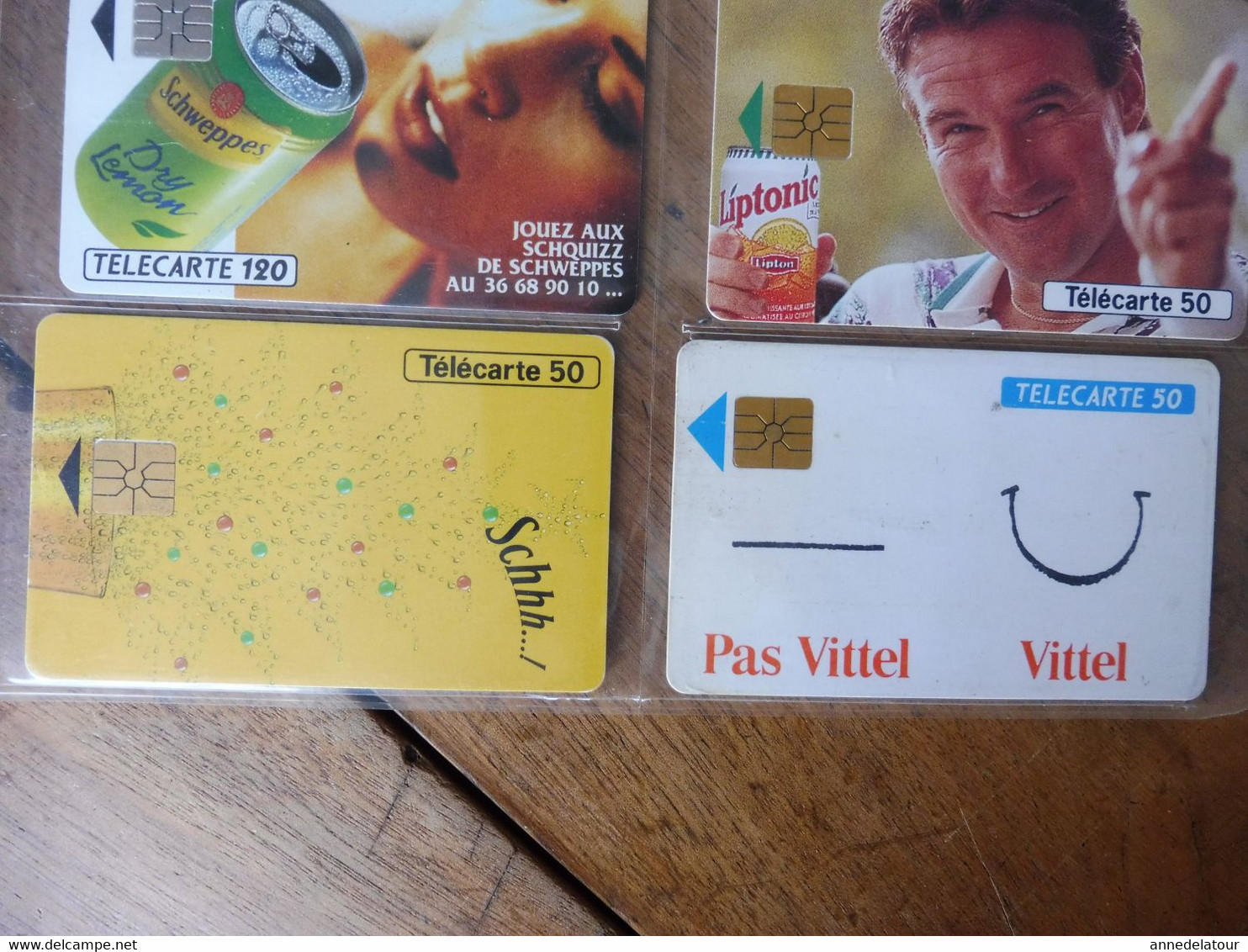 10 Télécartes (rafraichissantes)  FRANCE TELECOM   Avec Schweppes , Gini , Oasis , Vittel , Liptonic , Dry Lemon.... - Reclame