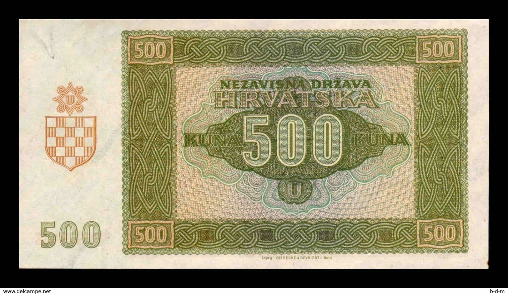 Croacia Croatia 500 Kuna 1941 Pick 3 SC-/SC AUNC/UNC - Croazia