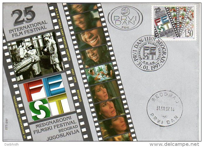 YUGOSLAVIA 1997 Film Festival  FDC.  Michel 2808 - FDC