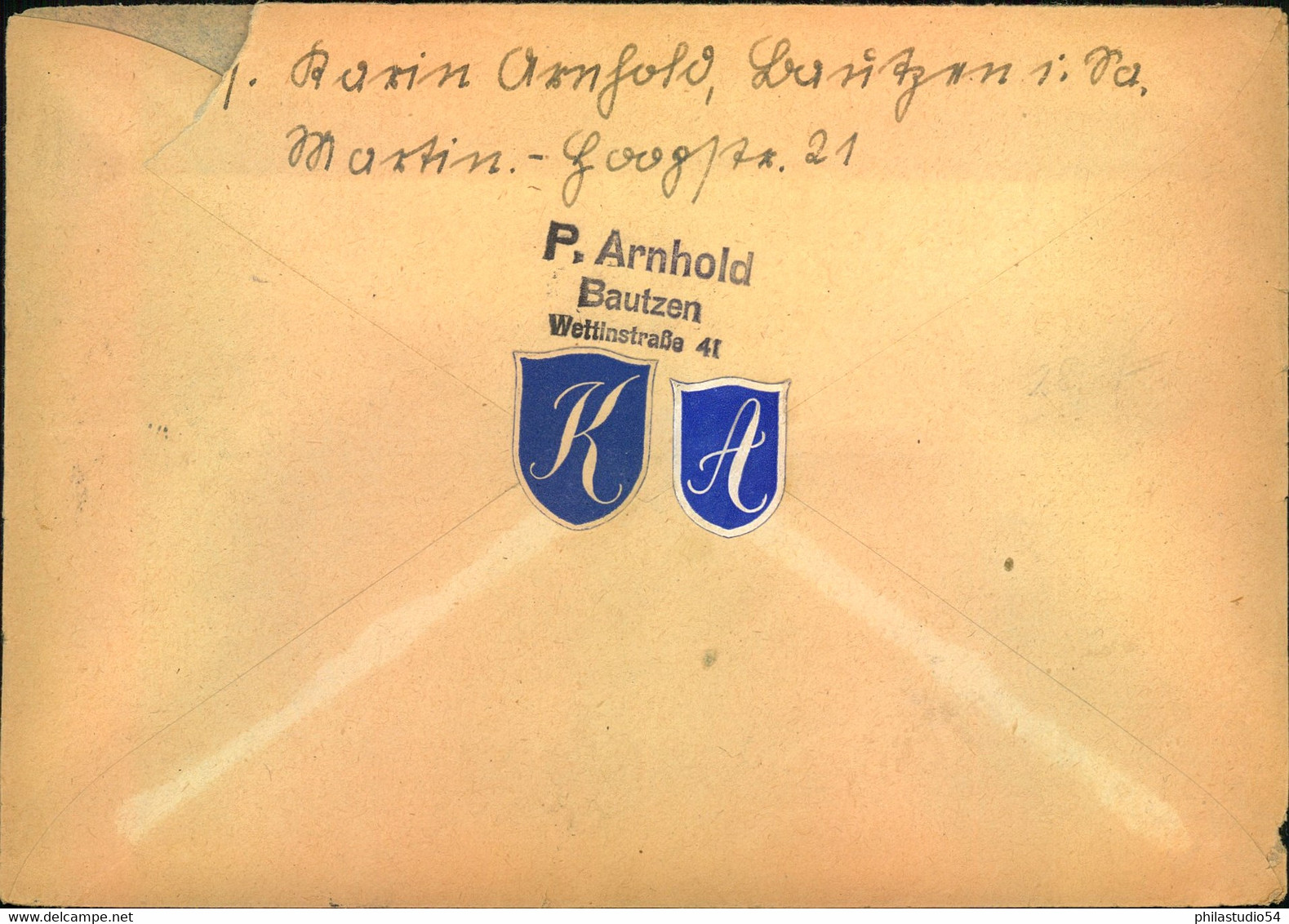 1947, Fernbrief Ab BAUTZEN Mit 2 Und 3 Pfg. Ziffer Vom Oberrand In MiF - Sonstige & Ohne Zuordnung