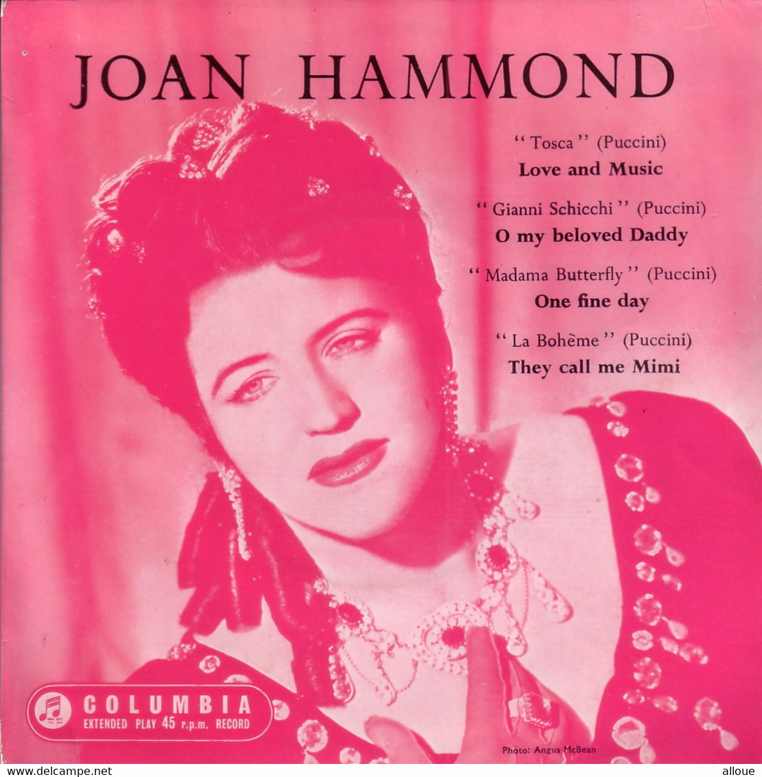 JOAN HAMMOND UK EP  - OPERATIC ARIAS - Opera / Operette