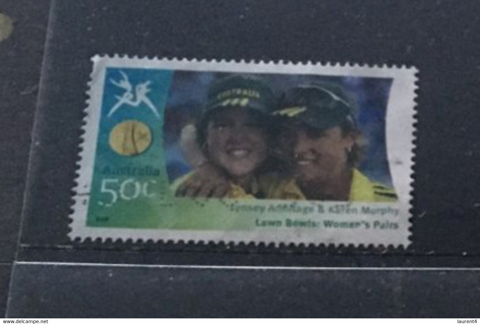 (stamp 17-7-2021) Australia Use Stamp (scarce) - Melbourne Commonweatlh Games Gold Medalist - Lawn Bowls - Petanca