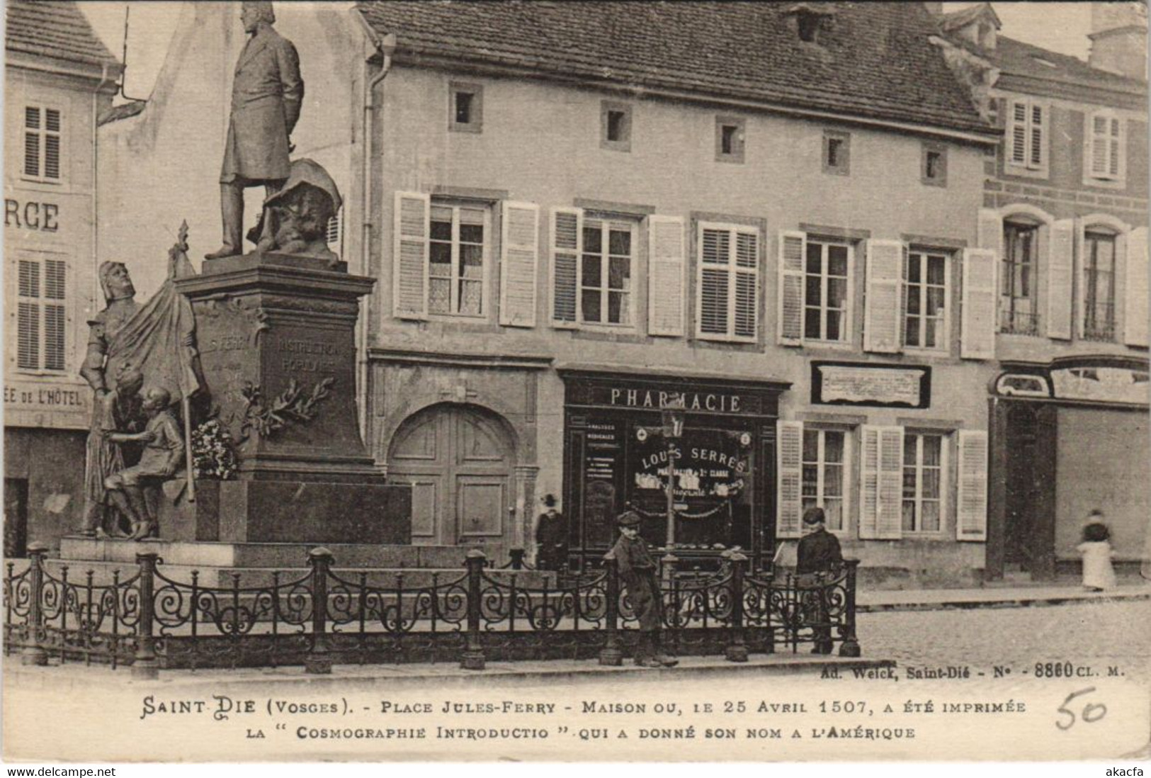 CPA Souvenir De St-DIÉ - Place Jules Ferry (153489) - Saint Die