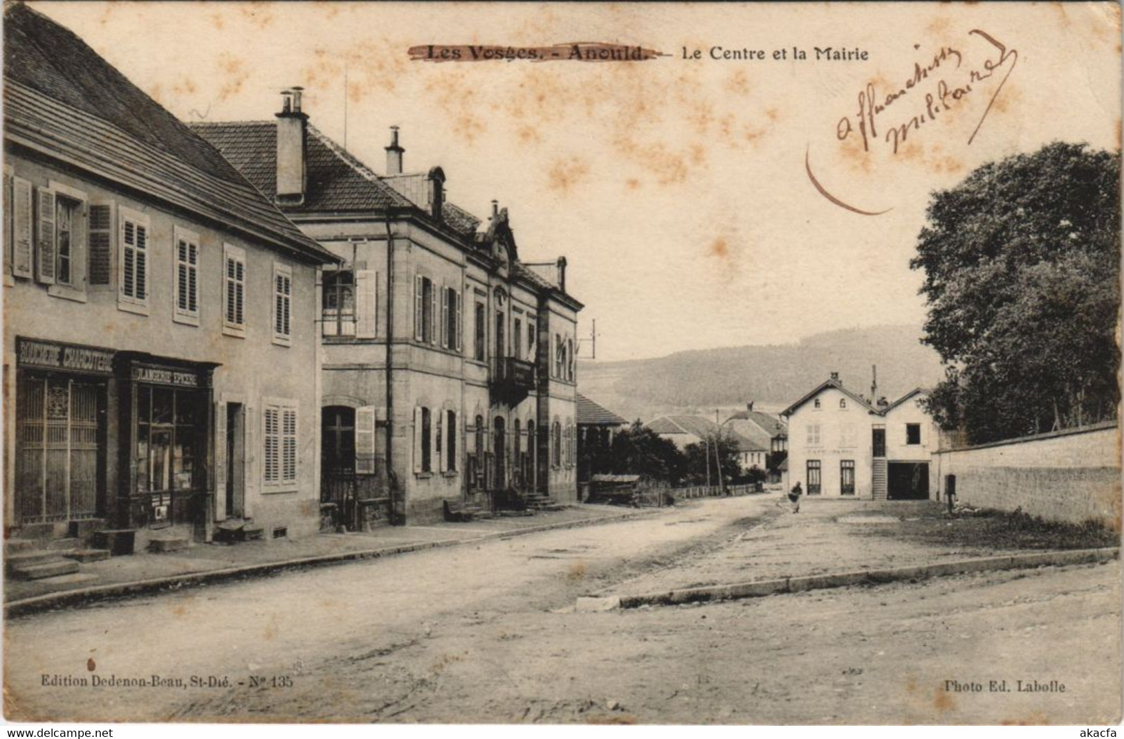 CPA ANOULD - Le Centre Et La Mairie (153541) - Anould