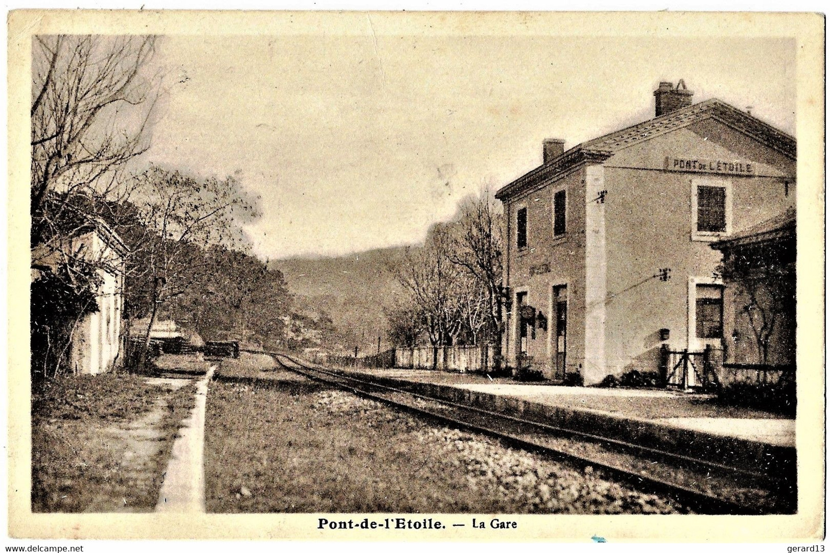 A3 BDR 13 PONT DE L'ETOILE La Gare 1942 TBE Tardy Marseille - Other & Unclassified