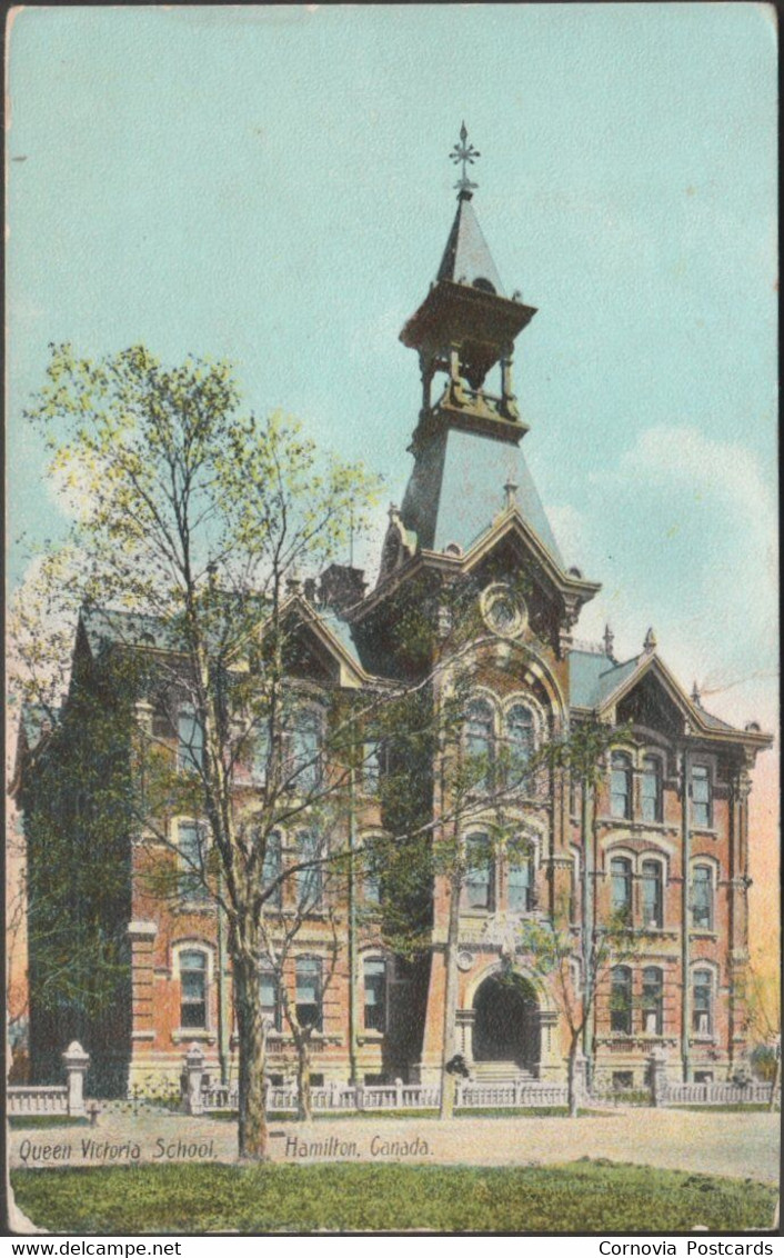 Queen Victoria School, Hamilton, Ontario, C.1910 - Pugh Postcard - Hamilton