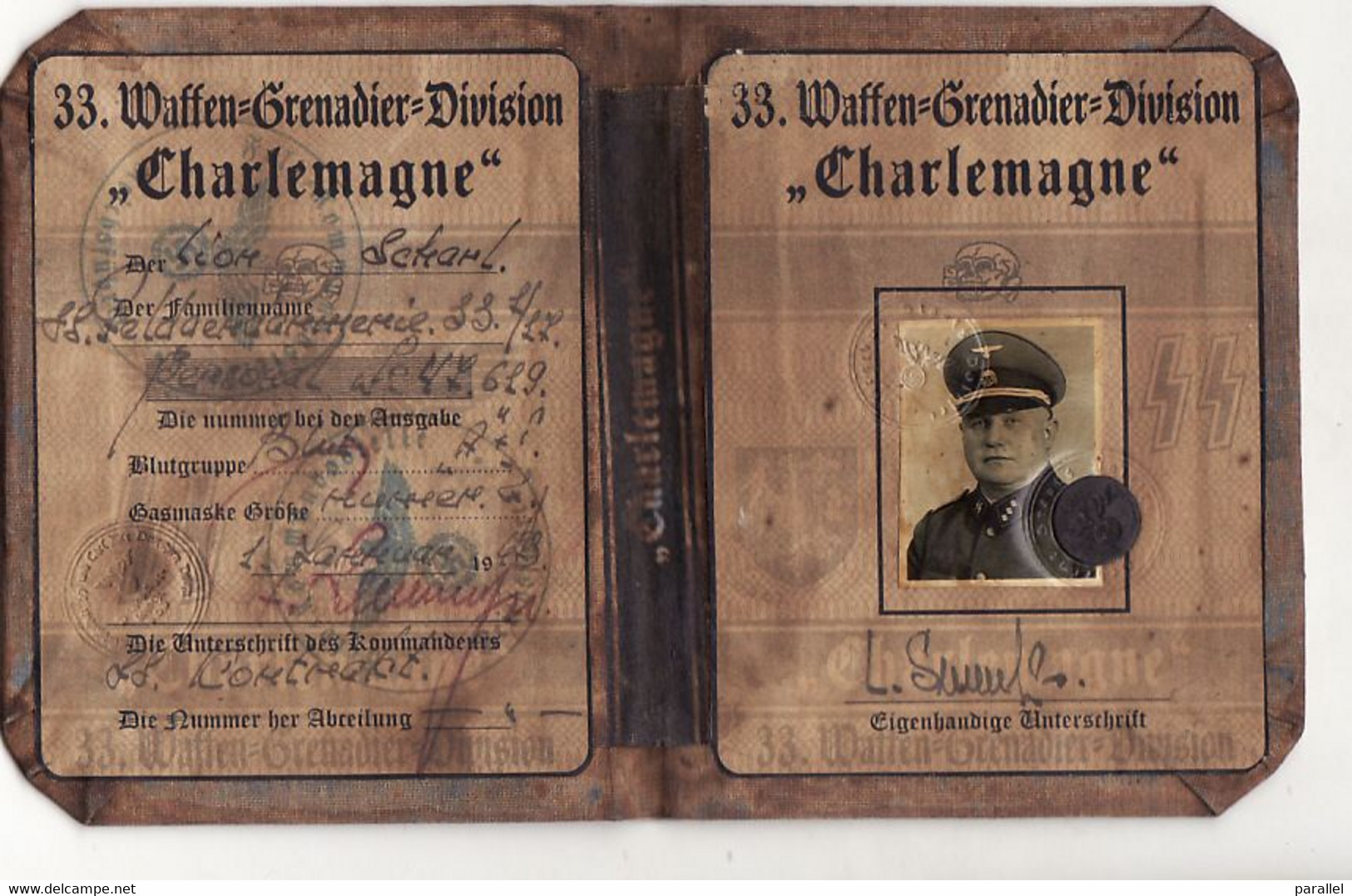 DOCUMENT III Reich. Nazi WW2 Germany.not Original - Dokumente