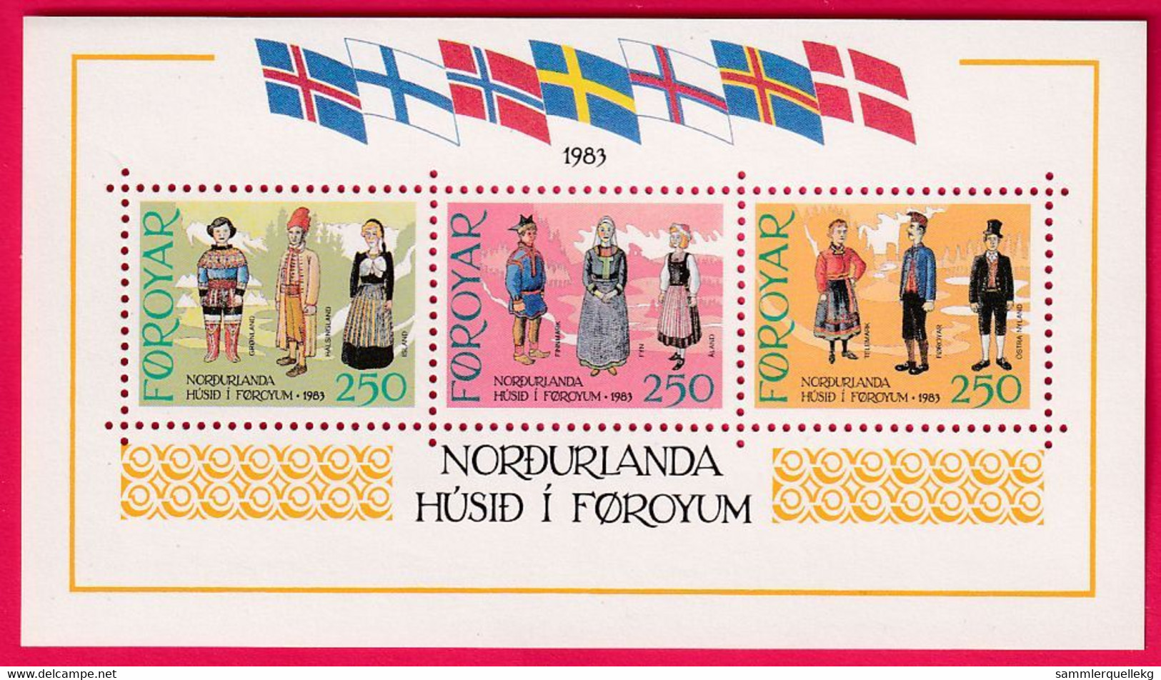 Färöer Block 1 Postfrisch, Haus Des Nordens Toeshavn - Isole Faroer