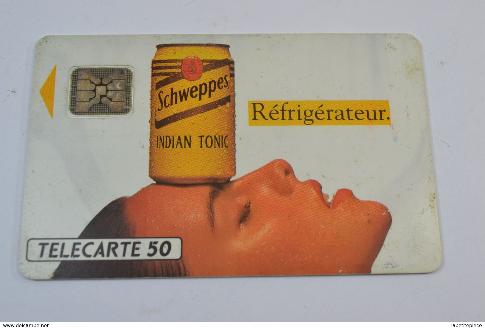 (A) Télécarte Carte Téléphonique 50 Schweppes Indian Tonic Réfrigérateur - Lebensmittel