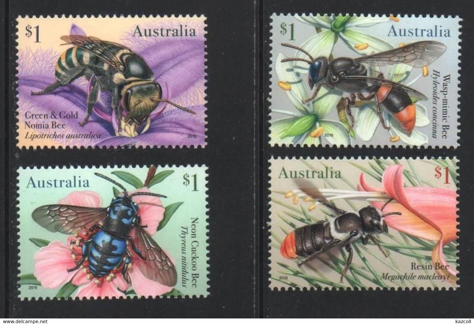 Australia 2019. Fauna Insects Bees  MNH - Mint Stamps