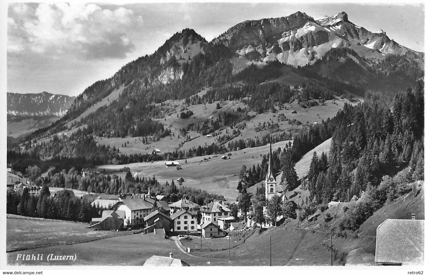 FLÜHLI → Kleines Dorf Im Entlebuch, Fotokarte Ca.1950 - Entlebuch