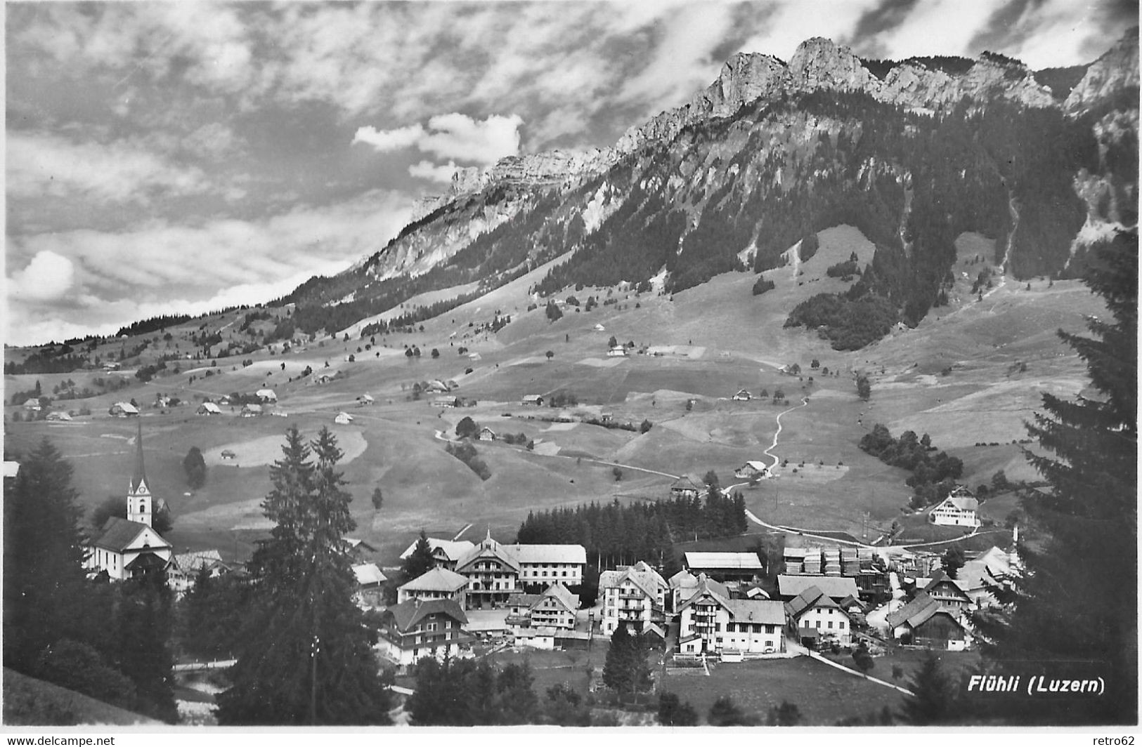 FLÜHLI → Kleines Dorf Im Entlebuch, Fotokarte Ca.1950 - Entlebuch