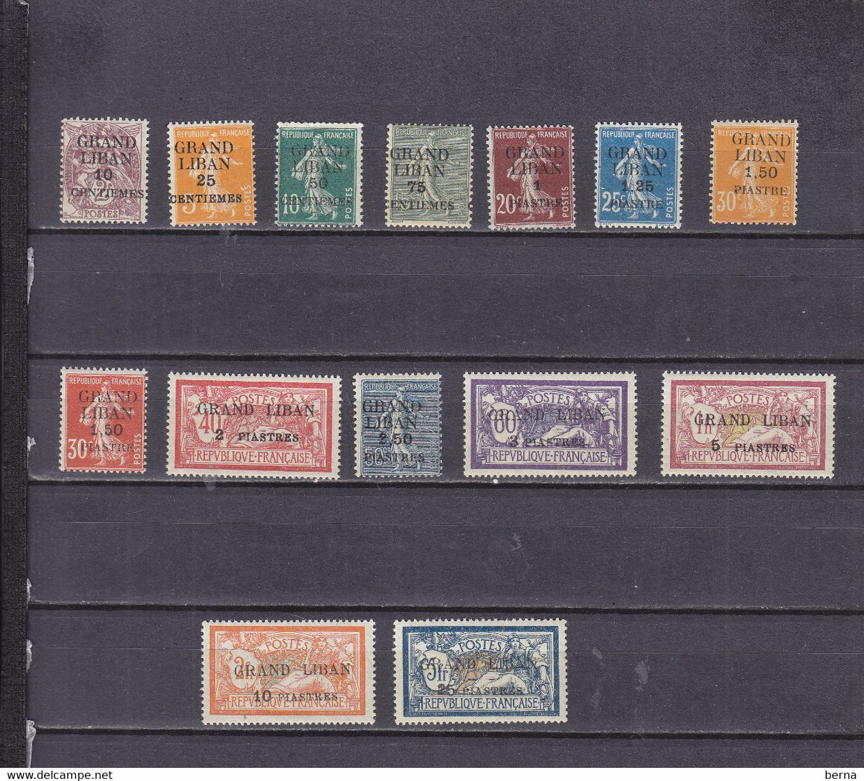 Grand Liban 1/14  LUXE NEUF SANS CHARNIERE - Unused Stamps