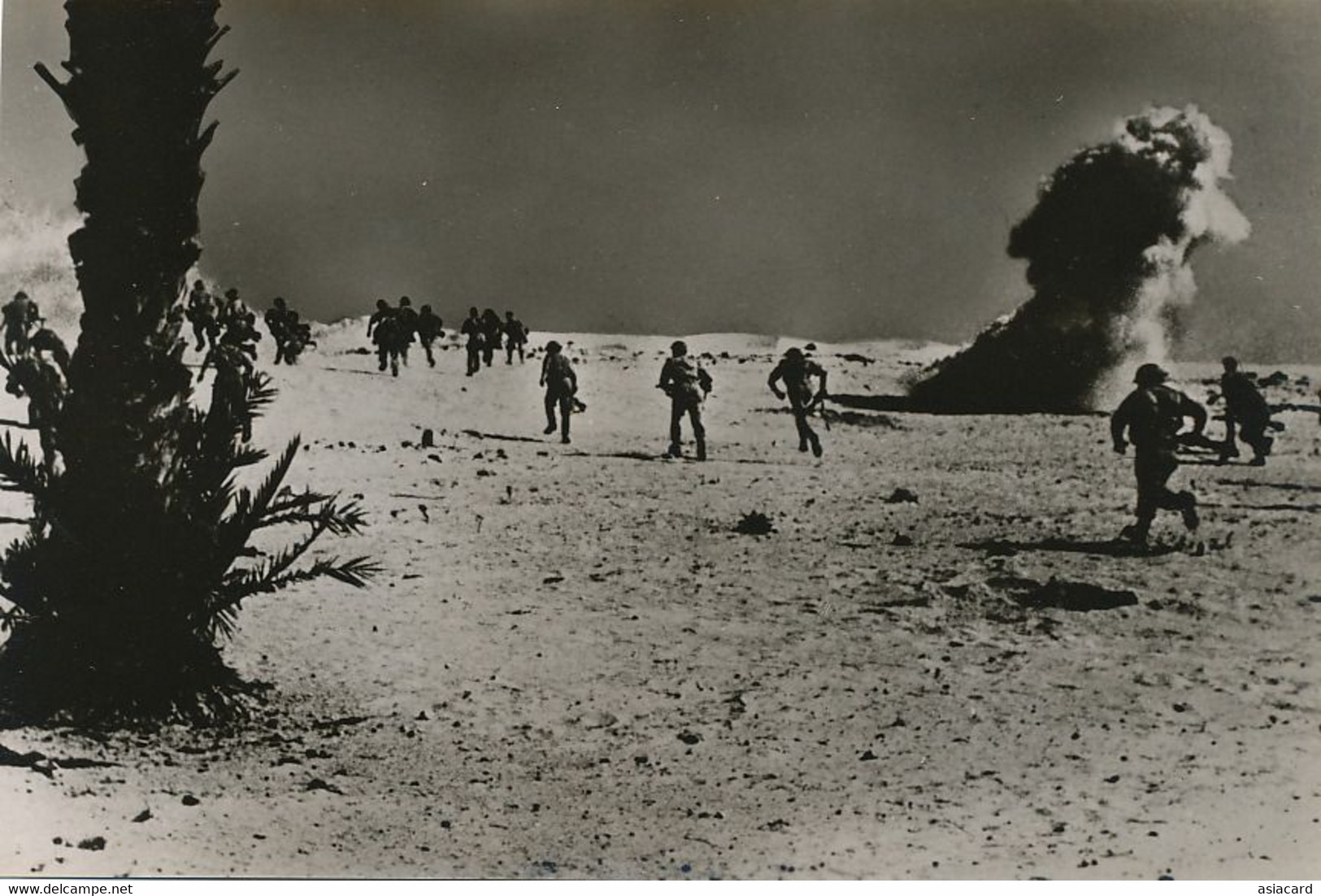 Real Photo WWII 2 Eme Guerre Mondiale Resistance Infantry Tripolitaine  Fighting In Desert - Libia