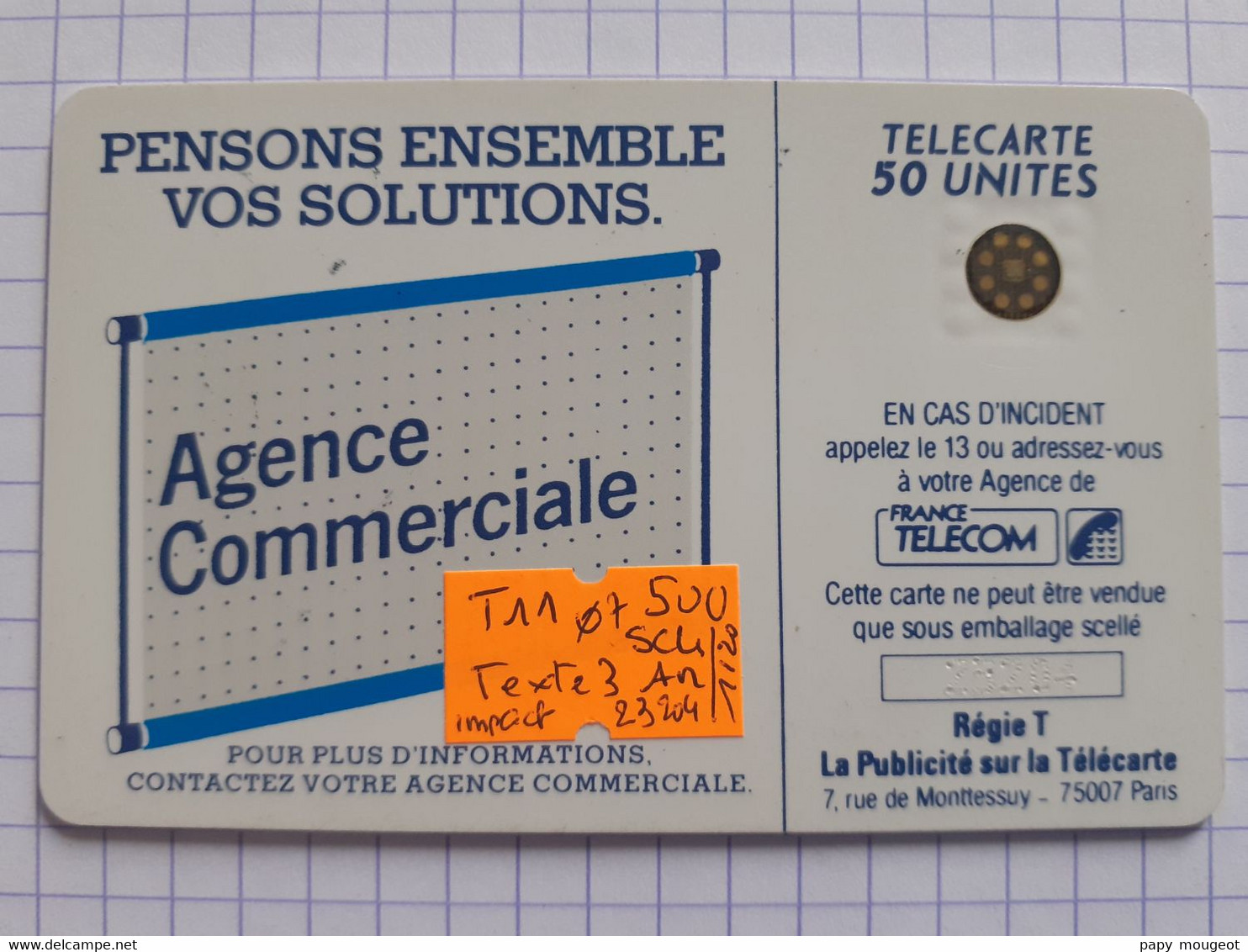 Te11 50U SC4an 7 - Texte 3 N°23204 Impact - 600 Agences