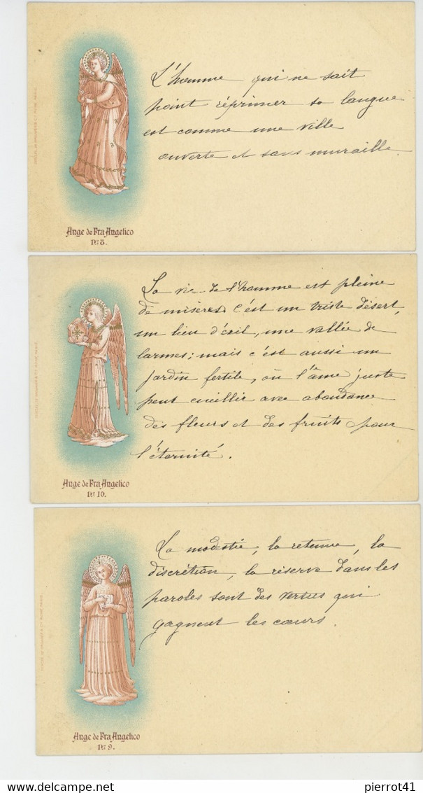 ITALIE - ROMA - Série De 12 Cartes ANGE DE Fra. Angelico - Collections & Lots