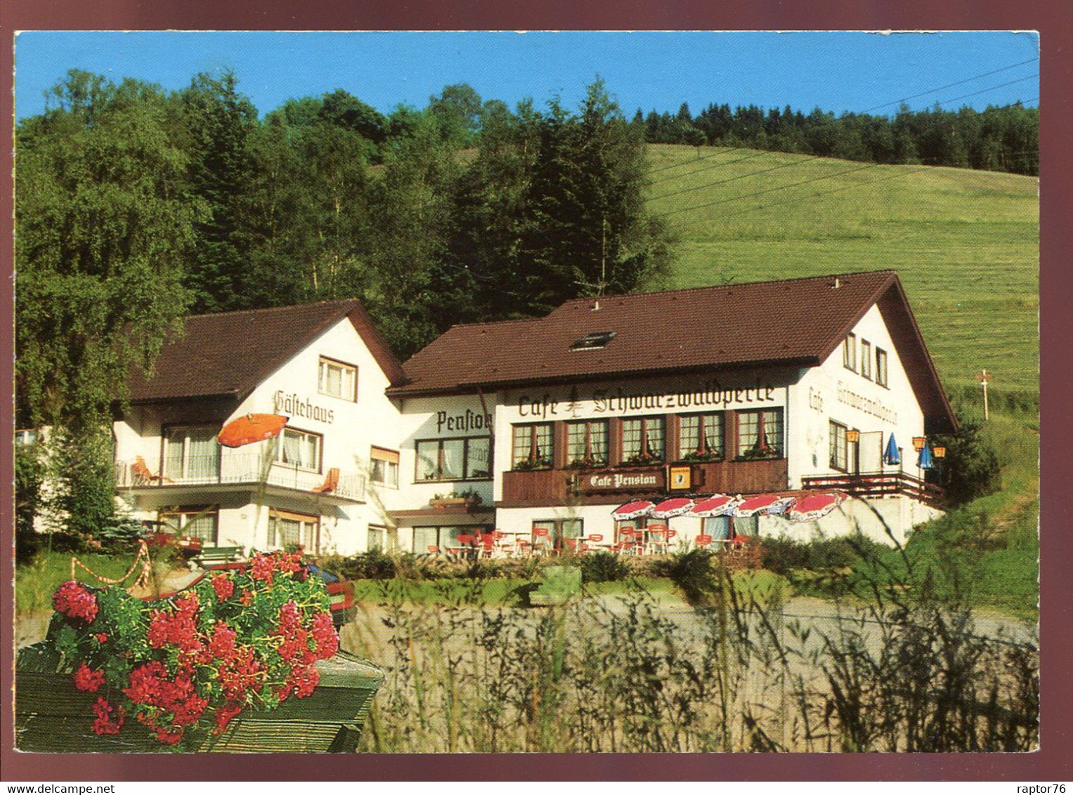 CPM Neuve Allemagne ELZACH Café Pension " Schwarzwaldperle " Familie Jäkle - Elzach