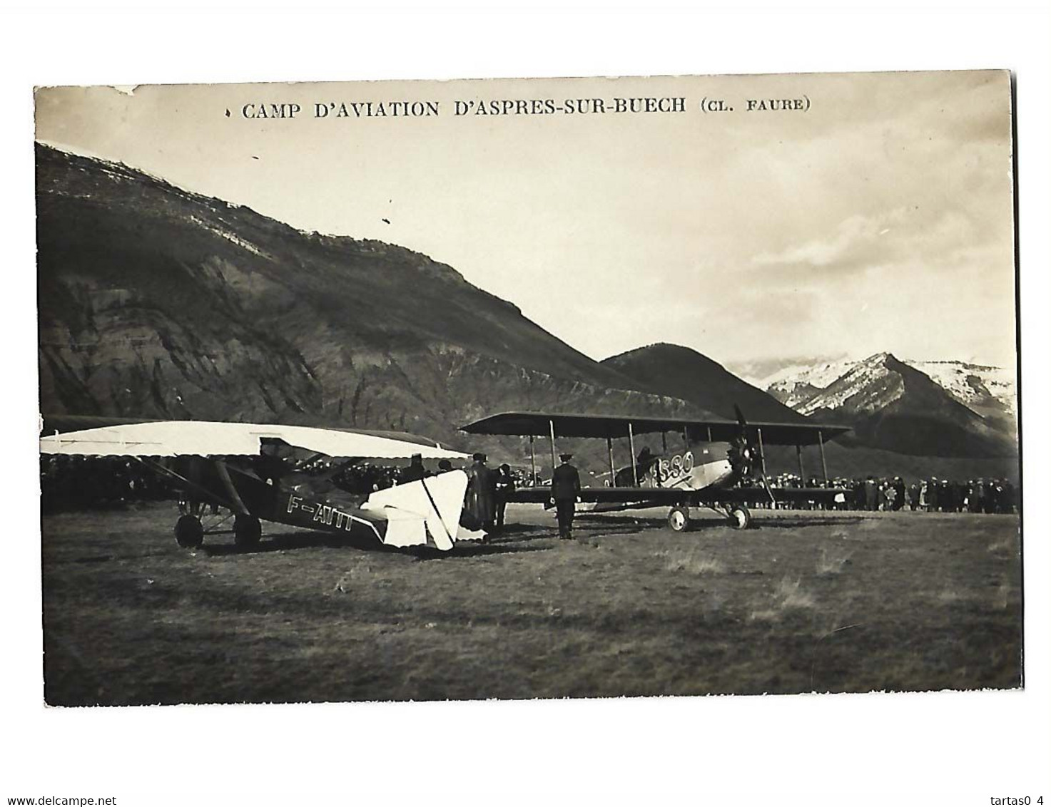 05- ASPRES SUR BUECH - Le Camp D'aviation Animé Avions Bon état - Other & Unclassified