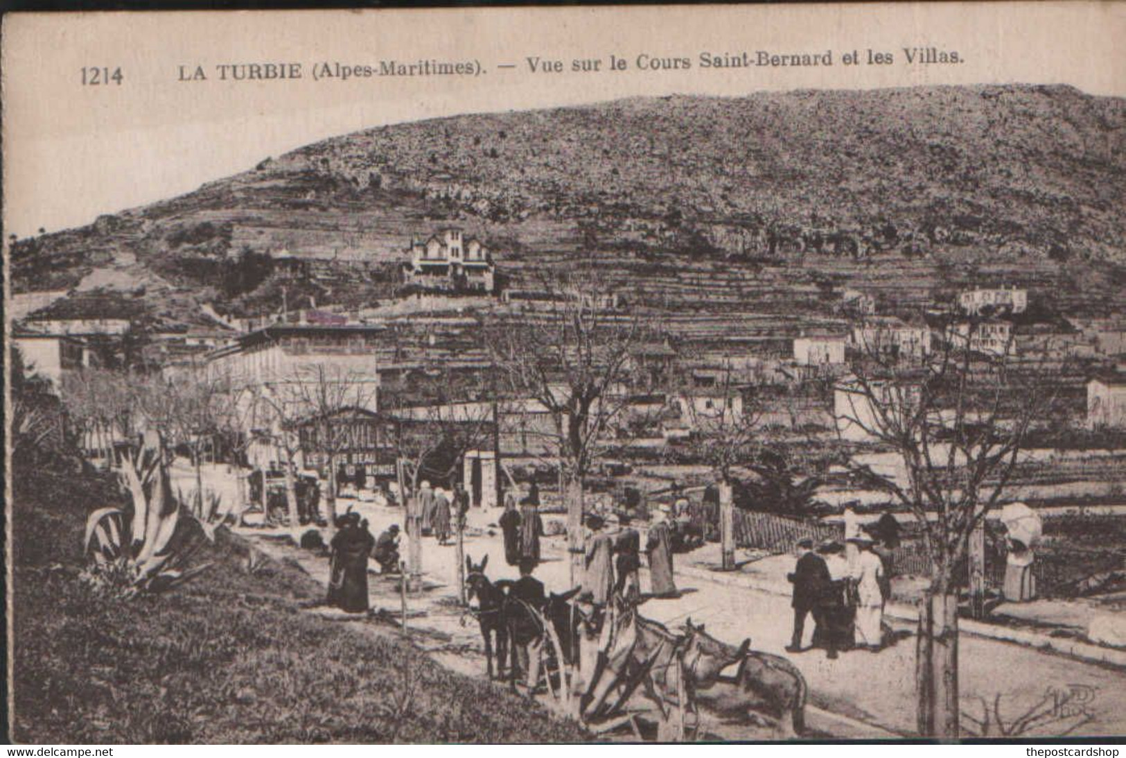 CPA 06 La Turbie Vue Sur Le Courd Saint-bernard Et Les Villas Alpes Maritimes France - La Turbie